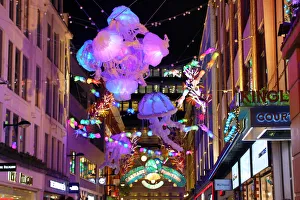 Christmas Lights and decorations in Carnaby Street, London