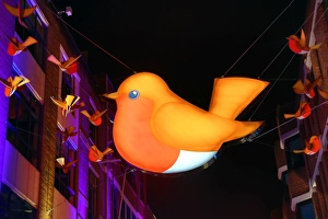 Carnaby Street Christmas Lights switched on, London, England