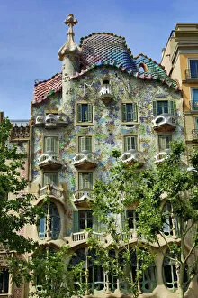 Trending: Casa Batllo house designed by Gaudi in Barcelona, Spain