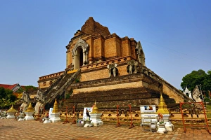 Wat Chedi Luang temple, Chiang Mai, Thailand
