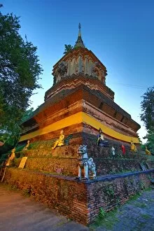 Chiang Mai Collection: Chedi at Wat Lok Molee Temple in Chiang Mai, Thailand
