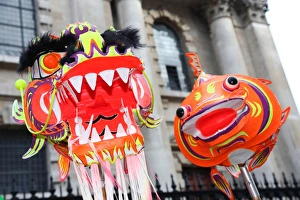 Chinese New Year Parade 2015 for the Year of the Sheep or Goat, London Chinese New Year Parade 2015 for the Year of the Sheep or Goat, London
