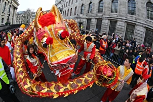 Chinese New Year Parade 2015 for the Year of the Sheep or Goat, London