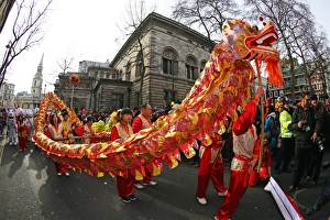Chinese New Year Parade 2015 for the Year of the Sheep or Goat, London