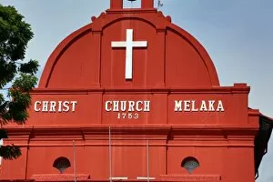 Malacca Collection: Christ Church in Dutch Square, known as Red Square, in Malacca, Malaysia