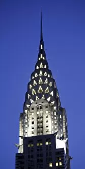 Perfect for Phone Covers Collection: The Chrysler Building illuminations at night in New York, United States of America