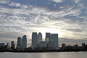 Sunset over the London skyline