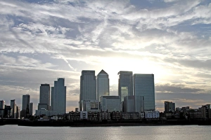Sunset over the London skyline
