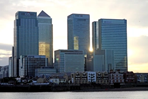Sunset over the London skyline