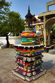 City Pillar Shrine at Wat Chedi Luang Temple in Chiang Mai, Thailand City Pillar Shrine at Wat Chedi Luang Temple in Chiang Mai, Thailand