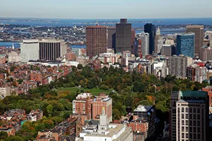 City skyline of Boston, Massachusetts, America