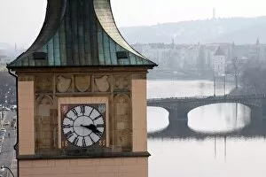 Images Dated 13th March 2011: Clock tower in Prague