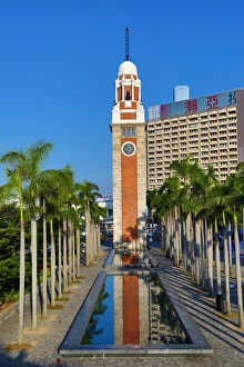 The clock tower on the waterfront in Tsim Sha Tsui in Hong Kong, China The clock tower on the waterfront in Tsim Sha Tsui in Hong Kong, China