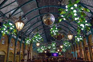Covent Garden Market Christmas lights switched on, Covent Garden, London Covent Garden Market Christmas lights switched on, Covent Garden, London