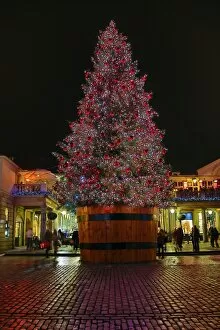 Images Dated 18th November 2012: Covent Garden Market Christmas Tree and Decorations, London