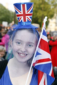 Crowds at the Royal Wedding of Prince William and Kate Middleton, London, England Crowds at the Royal Wedding of Prince William and Kate Middleton, London, England