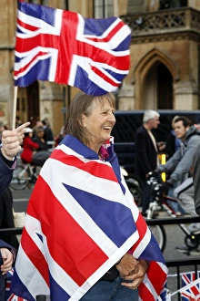 Crowds at the Royal Wedding of Prince William and Kate Middleton, London, England