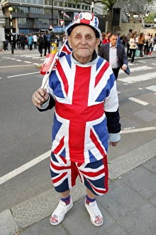 Crowds at the Royal Wedding of Prince William and Kate Middleton, London, England