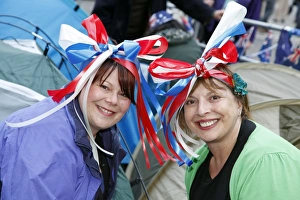 Crowds at the Royal Wedding of Prince William and Kate Middleton, London, England