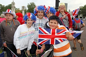 Crowds at the Royal Wedding of Prince William and Kate Middleton, London, England