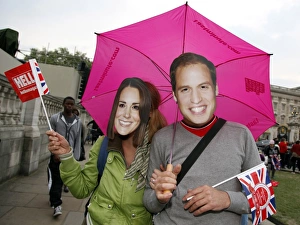 Crowds at the Royal Wedding of Prince William and Kate Middleton, London, England