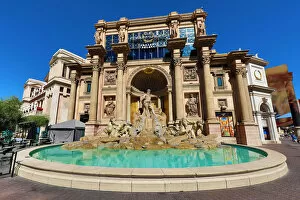 Images Dated 21st September 2018: Facsimile of the Trevi Fountain at Caesars Palace, Las Vegas, Nevada, America