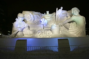 Fantastic Ice Sculptures at the 65th Sapporo Snow Festival 2014 in Japan