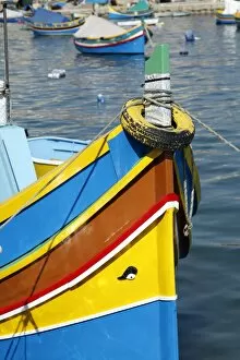 Images Dated 24th March 2012: Fishing boats in Marsaxlokk, Malta
