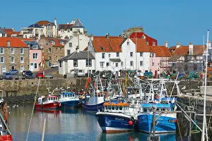 Scotland Collection: Fishing Boats in Pittenweem Harbour, Fife, Scotland