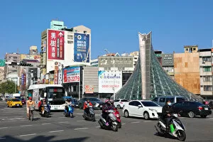 Images Dated 1st March 2020: Formosa Boulevard metro station and crossroads, Kaohsiung City, Taiwan
