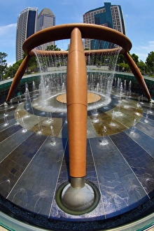 The Fountain of Wealth at Suntec City in Singapore, Republic of Singapore The Fountain of Wealth at Suntec City in Singapore, Republic of Singapore