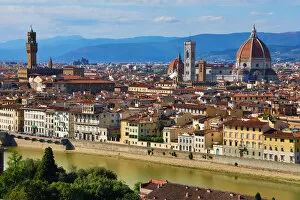Images Dated 5th September 2019: General city skyline view and the Duomo, Florence, Italy
