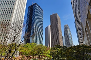 General view of high rise office buildings and skyscrapers of the city skyline of Shinjuku, Tokyo, Japan General view of high rise office buildings and skyscrapers of the city skyline of Shinjuku, Tokyo, Japan
