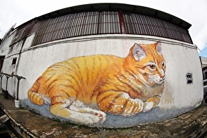 Giant Car art wall mural by Tang Yeok Khang, Georgetown, Penang, Malaysia Giant Car art wall mural by Tang Yeok Khang, Georgetown, Penang, Malaysia