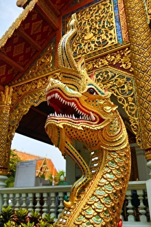 Wat Phra Singh Temple in Chiang Mai, Thailand