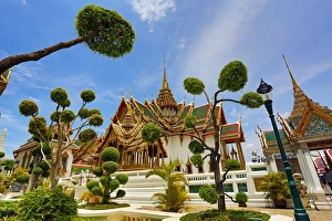 Grand Palace Complex gardens, Wat Phra Kaew, Bangkok, Thailand Grand Palace Complex gardens, Wat Phra Kaew, Bangkok, Thailand