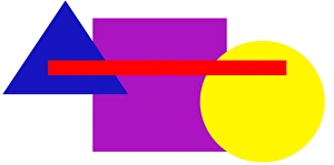 Graphic design, coloured geometric shapes pattern of blue, purple, red and yellow colours Graphic design, coloured geometric shapes pattern of blue, purple, red and yellow colours