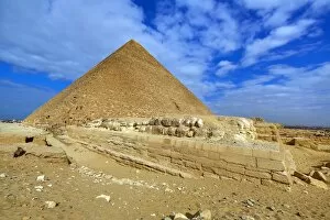 Images Dated 23rd January 2018: The Great Pyramid of Khufu aka Cheops, Giza Plateau, Cairo