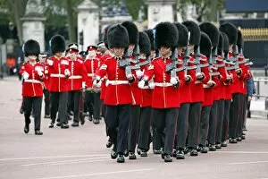 Diamond Jubilee Collection: Guardsmen marching at the Queen Elizabeth II Diamond Jubilee Celebrations, London