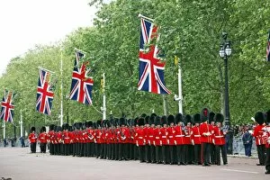 Diamond Jubilee Collection: Guardsmen marching at the Queen Elizabeth II Diamond Jubilee Celebrations, London