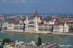 The Orszaghaz, the Hungarian Parliament Building in Budapest