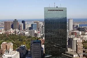 Images Dated 17th October 2012: John Hancock building and city skyline, Boston, Massachusetts