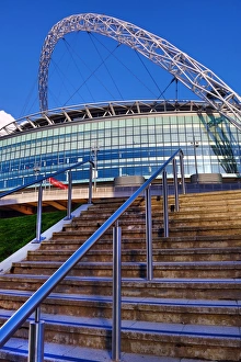 The Lattice Arch of Wembley Stadium, London, England