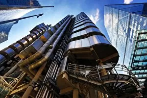 Images Dated 18th May 2014: Lloyds of London and the Leadenhall Building aka the Chessegrater, London, England