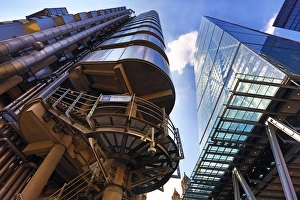 Lloyds of London and the Leadenhall Building aka the Chessegrater, London, England Lloyds of London and the Leadenhall Building aka the Chessegrater, London, England