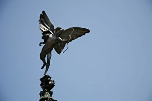 Statue of Eros in Piccadilly Circus, London