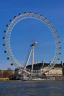 The London Eye aka Millennium Wheel on the River Thames in London, England The London Eye aka Millennium Wheel on the River Thames in London, England