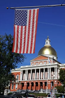 Images Dated 17th October 2012: Massachusetts State House with gold dome, Boston