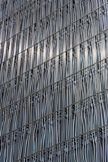 Modern metal architecture of the GAP shop building in Ginza, Tokyo, Japan Modern metal architecture of the GAP shop building in Ginza, Tokyo, Japan