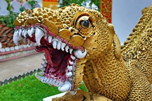 Mom statue at Wat Maha Thera Chan Temple in Chiang Mai, Thailand Mom statue at Wat Maha Thera Chan Temple in Chiang Mai, Thailand